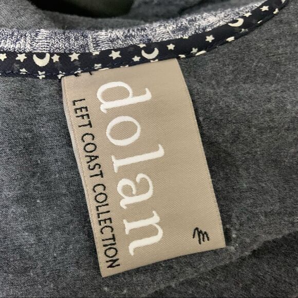 anthropologie Dolan Left Coast Ribbed Navy Blue V neck Dress - Picture 6 of 9